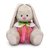 Зайка Ми в юбке и воротнике с клубничками 23 см