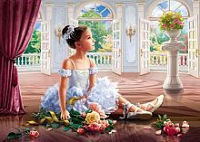 Алмазная мозаика Милая балерина, 30х40 см, 27 цв., частич. заполнение