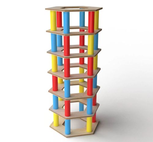 Развивающая игра Десятое королевство Сорви башню цветная фото 6