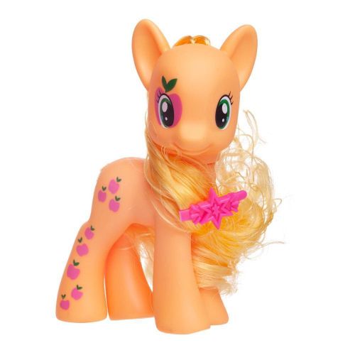 Пони с аксессуарами 15,5х9см, ЖЕЛТАЯ, в прозрачной коробочке фото 3