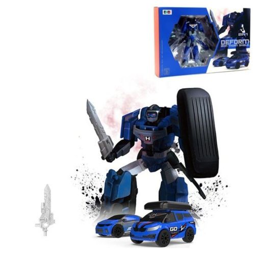 Робот-машина 2в1, в комплекте предметы 3шт., коробка