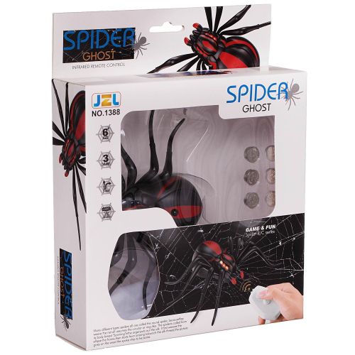 Интерактивные насекомые и пресмыкающиеся. Паук Призрак, ИК управление, световые эффекты фото 5