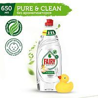 Fairy pure&clean Гель для мытья посуды 650мл