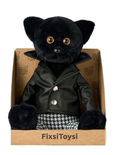 fixsitoysi кот флеш в кожанке и штаны 27 см Fixsitoysi Кот Флеш в кожанке и штаны 27 см