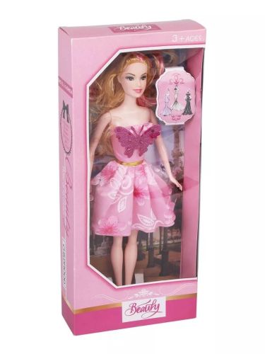 Кукла в розовом платье 30 см H925 фото 3