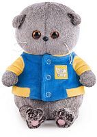 Басик BABY в синей куртке с желтой отделкой 20 см