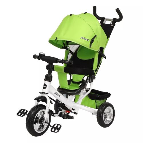 Детский трехколесный велосипед Moby Kids Comfort 10x8 EVA зеленый 641478