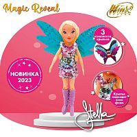 Шарнирная кукла Winx Club Magic reveal Стелла с крыльями 24 см IW01302203