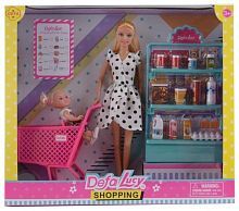 Куклы Defa Lucy. Набор: «Супермаркет» 2 куклы, 16 предм.в компл.