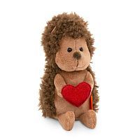 Ёжик Колюнчик красное сердце 15 см