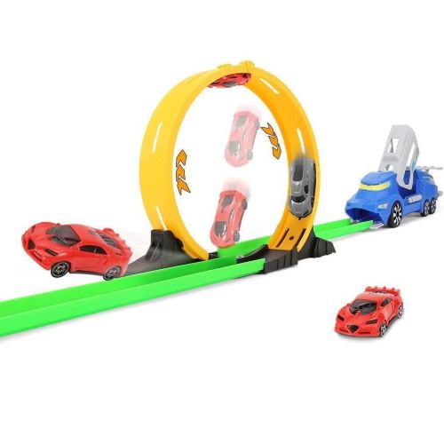 Трек с пусковым уствойством и машинкой 45,5х27х8,5 см фото 2