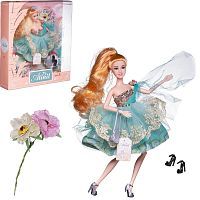 Кукла Junfa Atinil (Атинил) Летний день в платье с бирюзовой юбкой с серым клатчем, 28см