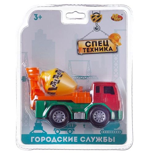 Машинка инерционная Abtoys Cпецтехника Бетономешалка мини