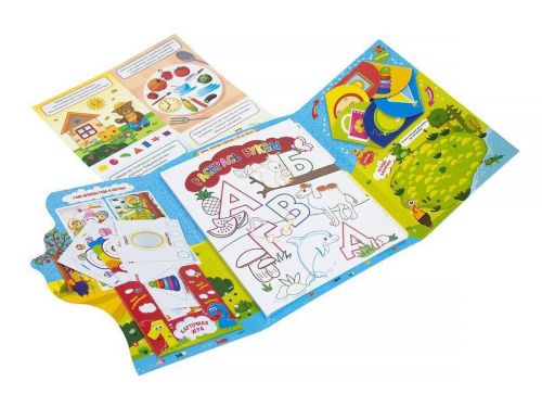 Развивающая книга Malamalama Интерактивная папка с заданиями "Первые знания" 10 игр + 8 заданий в подарок фото 2