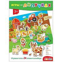 Настольная игра Дрофа-Медиа На ферме (на пластике с липучками)