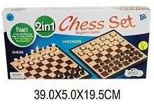 НИ 2в1 магн. шашки, шахматы, поле 39*39 см, кор.