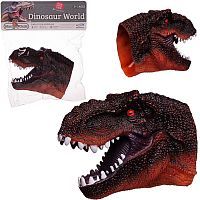 Игрушка на руку Junfa Голова динозавра зубастая коричневая