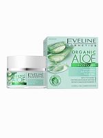 EVELINE Organic Aloe+Collagen Гель д/лица для норм/комб. кожи 50мл