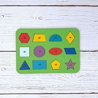 Рамка вкладыш Монтессори Геометрия