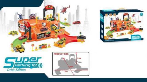 Парковка, в наборе с металлическими машинками фото 4