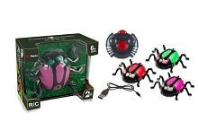 Интерактивная игрушка JUNFA "Жук", ползает по стенам, 3 вида, р/у, с зарядным устройством, световые эффекты