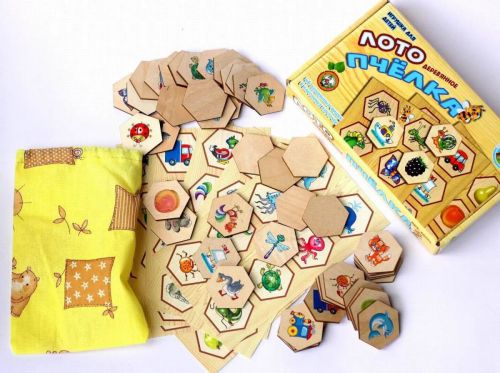 Настольная игра Десятое королевство Лото деревянное Пчелка фото 2
