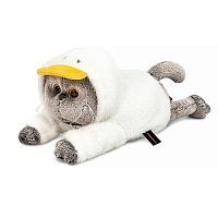 Кот Басик в худи "Гусик" (лежачий) 19 см