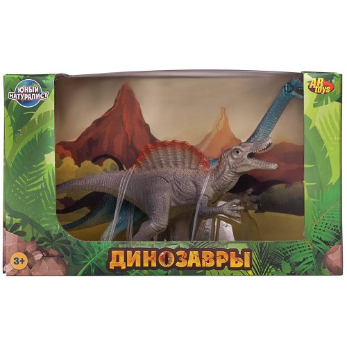 Игровой набор ABtoys Юный натуралист Динозавры: Брахиозавр против Спинозавра фото 6