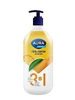 AURA Family Гель-смузи для душа 3в1 дыня, ананас, персик NEW флакон/дозатор 1000мл