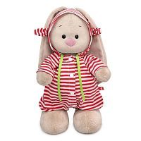 Мягкая игрушка BUDI BASA Зайка Ми в полосатом комбинезоне (малый) 25 см