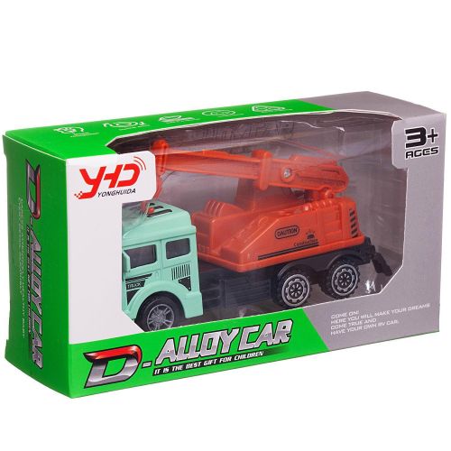 Машинка Junfa Спецтехника Подъемный кран инерционная металлическая фото 3