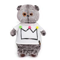 Басик в футболке с короной 22 см