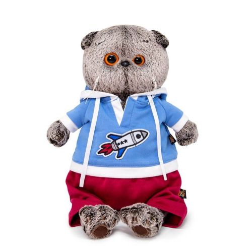 Басик в футболке с ракетой 22 см