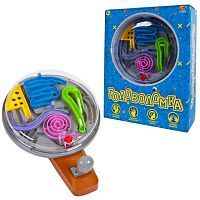 Головоломка Лабиринт 3D, управление джойстиком (круглый) Академия Игр. Размер 27х21х8 см