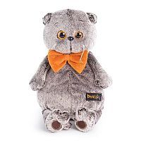 Басик в рыжем бархатном банте 25 см