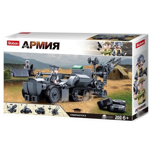 Конструктор Военная техника, 332 дет., кор.
