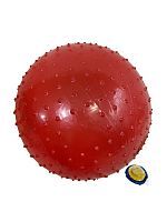 Мяч Фитнес Х- Match 55 см. с шипами массажный, ПВХ, красный