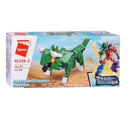 Конструктор Qman серия Trans-collector Трицератопс 92 детали фото 2