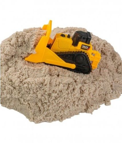 Кинетический Космический песок 1 кг в наборе с машинкой-бульдозер, песочный фото 3