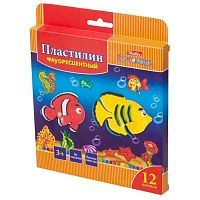 Пластилин Hatber Морская семейка 12 цветов (kpf_12210)