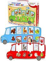 Обучающая игра BRIGHT KIDS с пазлами Автобус знаний Мамы и малыши