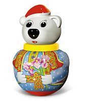 Неваляшка малая Белый медведь "Тёма" в п/пакете