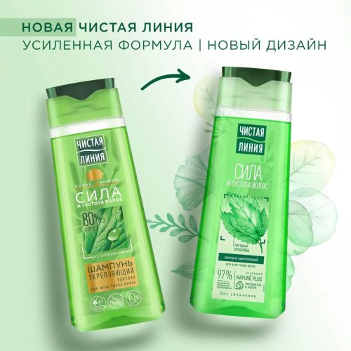 Чистая Линия Шампунь Укрепляющий Крапива 250мл фото 8