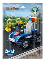 Конструктор Banbao (Банбао) "Полицейский джип", в пакетике, 34 детали