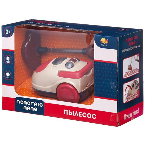 Игрушечная техника ABtoys Помогаю Маме Пылесос на батарейках фото 4