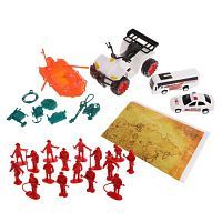 Игровой набор Спасатели, техника 4 шт., фигурки 16 шт., аксессуары 8 шт., игровая карта, пакет