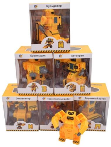 Трансформер Буква- робот техника, коробка