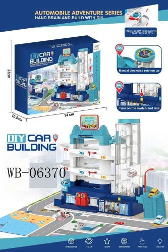 Игровой набор Junfa Парковка трехуровневая с лифтом