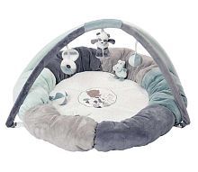 Игровой коврик круглый Nattou Loulou, Lea & Hippolyte Панда, Леопард, Бегемот