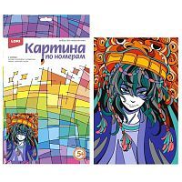 Набор для творчества LORI Картина по номерам АНИМЕ Танец дракона, для малышей